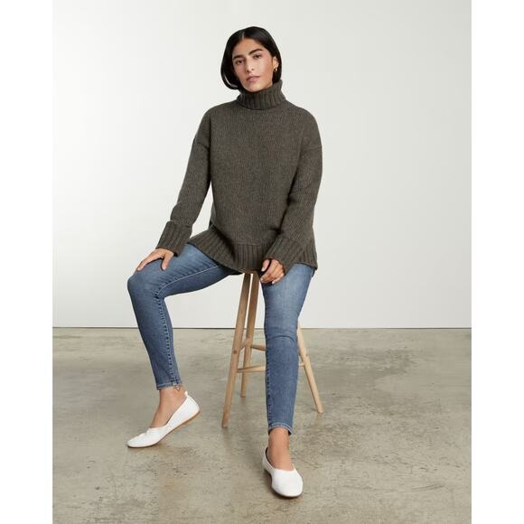 NWOT Everlane Way High Skinny Jean Women’s 26 Ankle Dark Blue Trendy Organic R - Picture 3 of 12